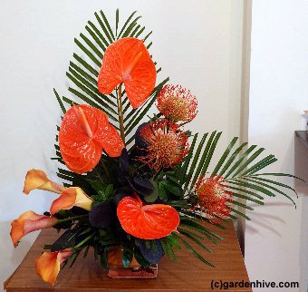 Anthuriums arrangement.