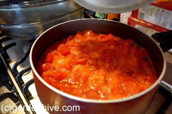 Cooking tomatoes
